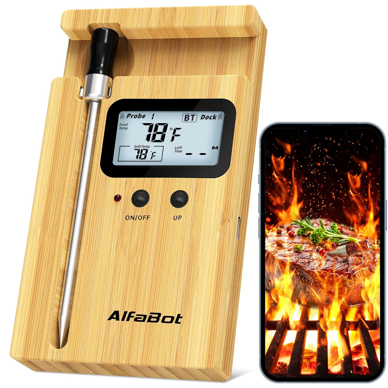 AlfaBot Wireless Meat Thermometer